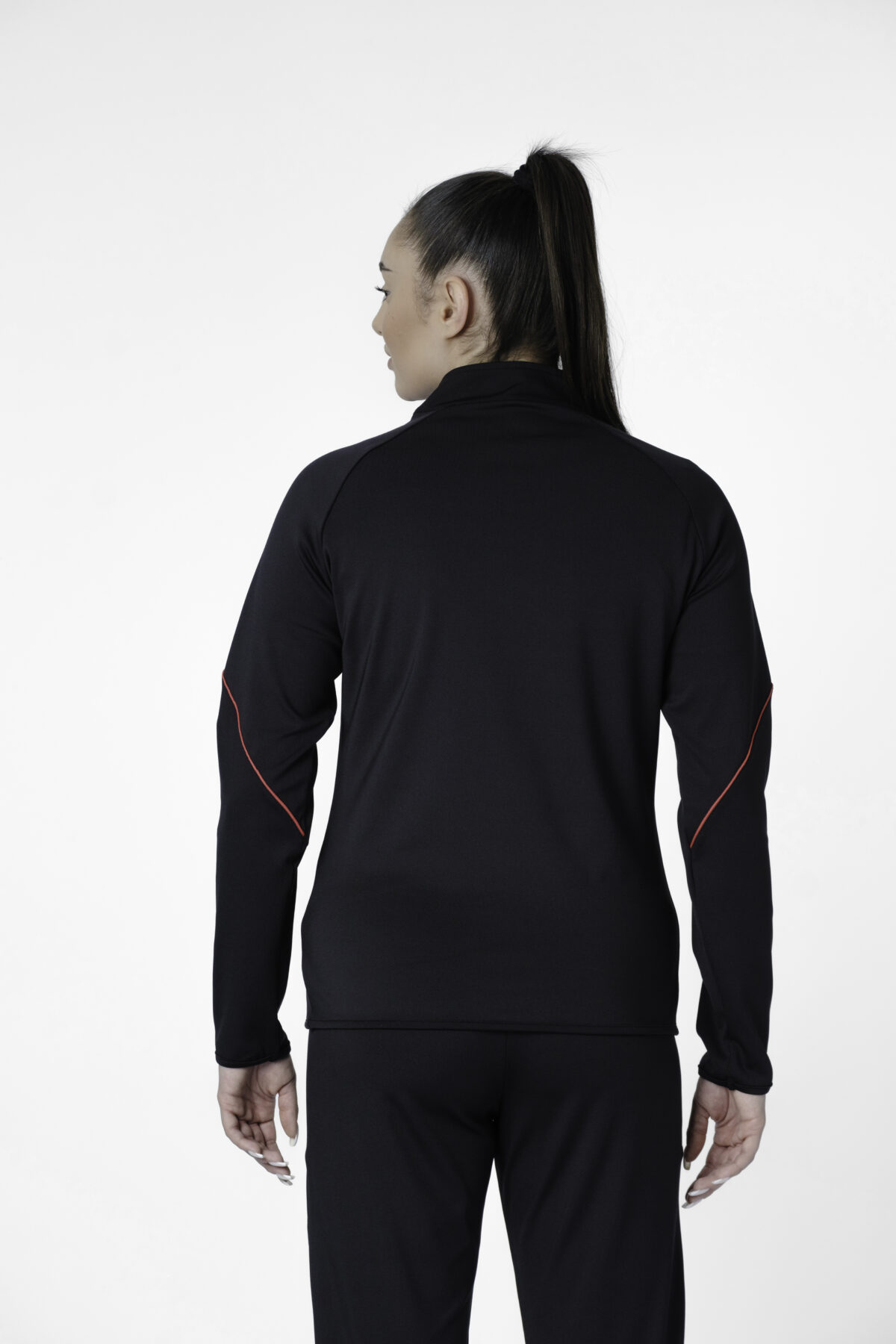 S-cut training tracksuit top (black/red) - Image 2