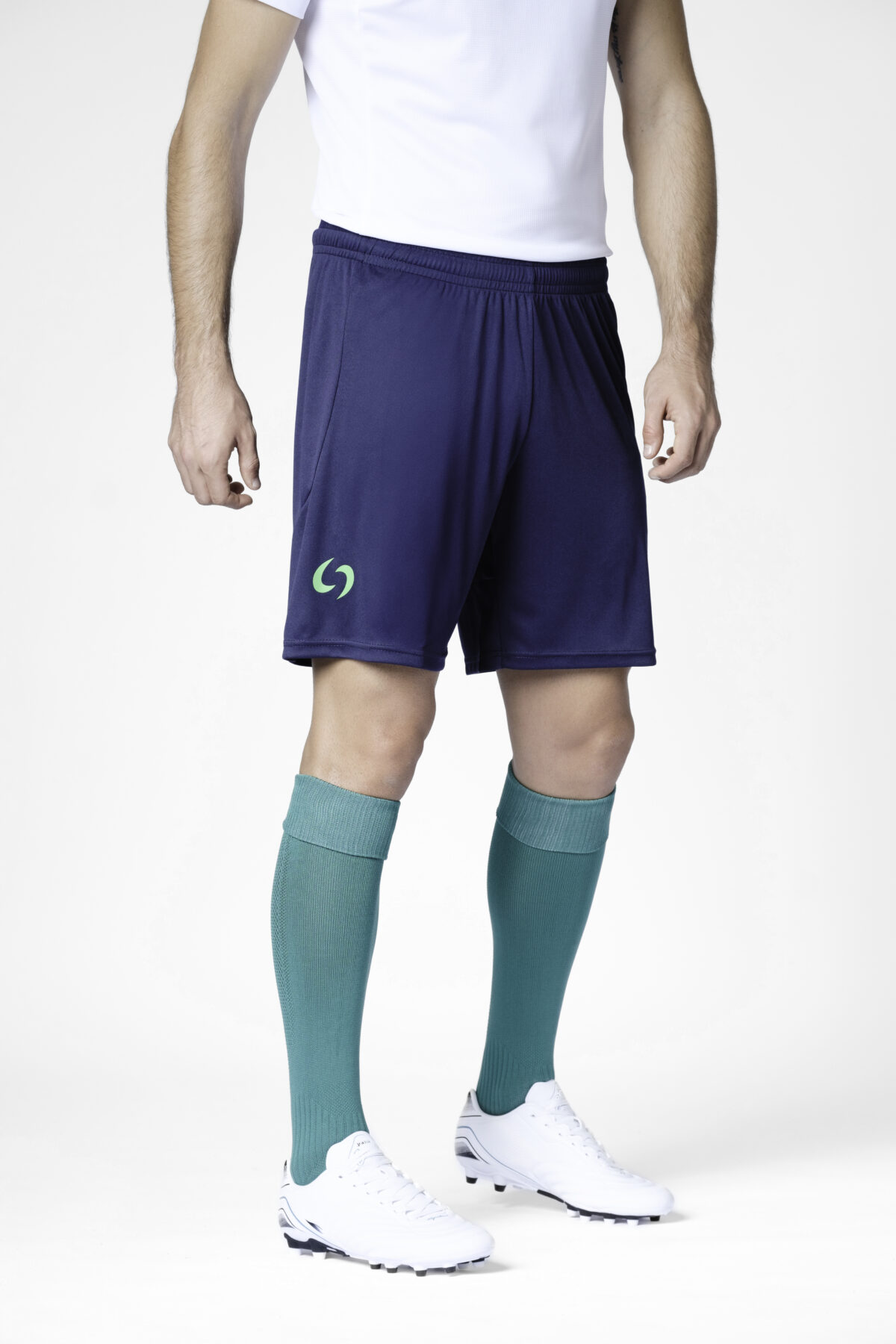 S-cut shorts (navy blue/green) - Image 2