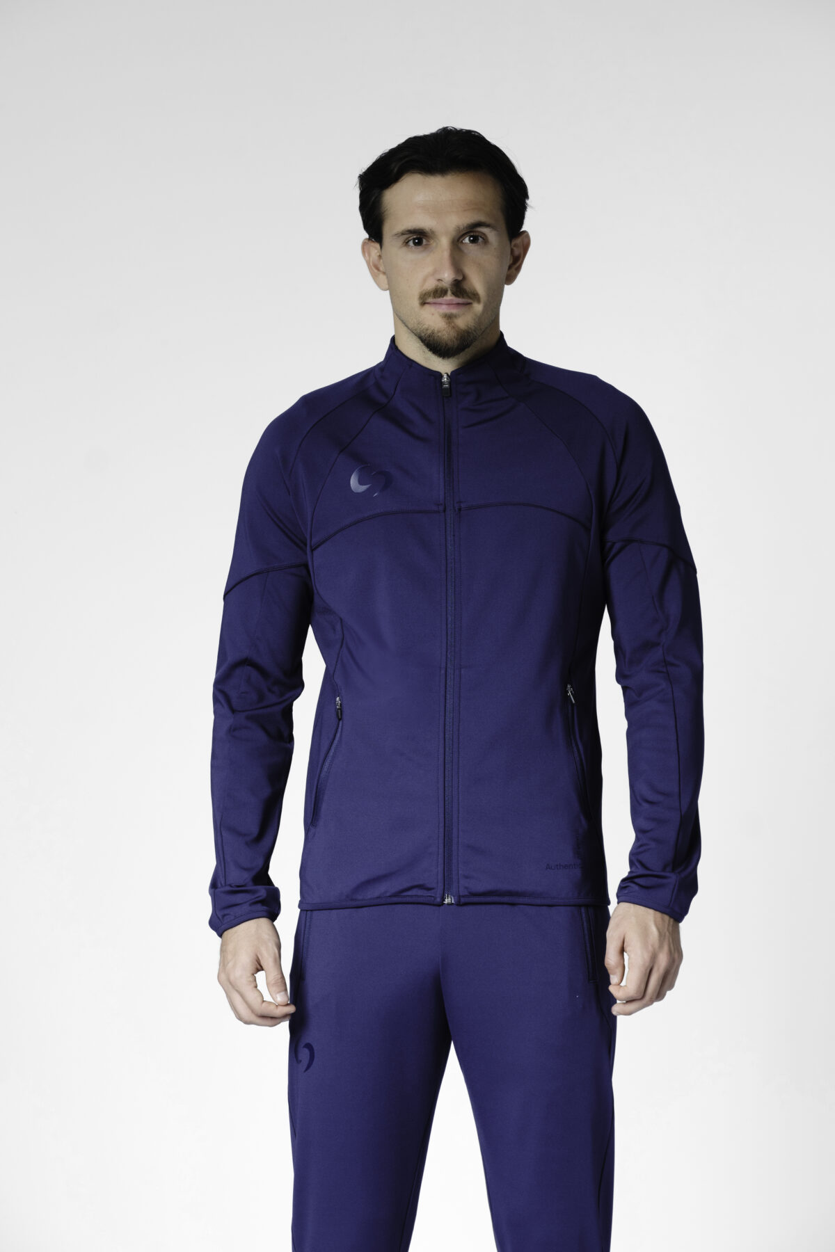 S-cut training tracksuit jacket (blue/blue)