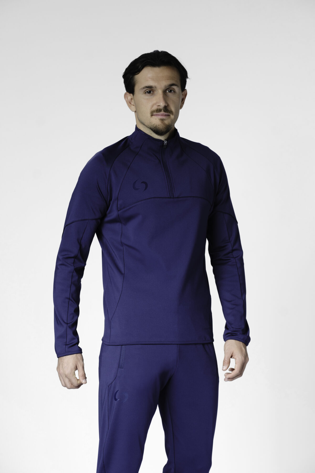 S-cut training tracksuit top (navy blue/navy blue)