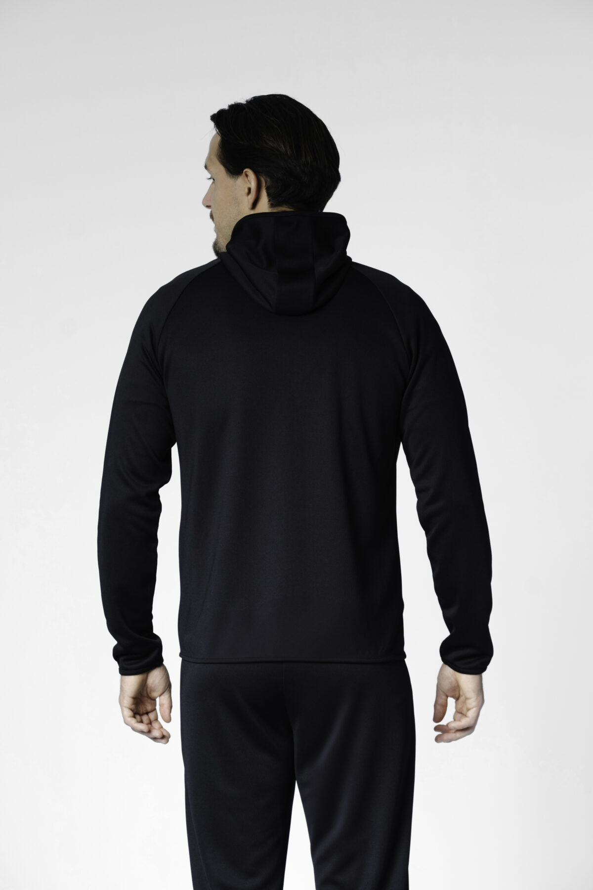 Official tracksuit top with hood (black/black) - Image 2