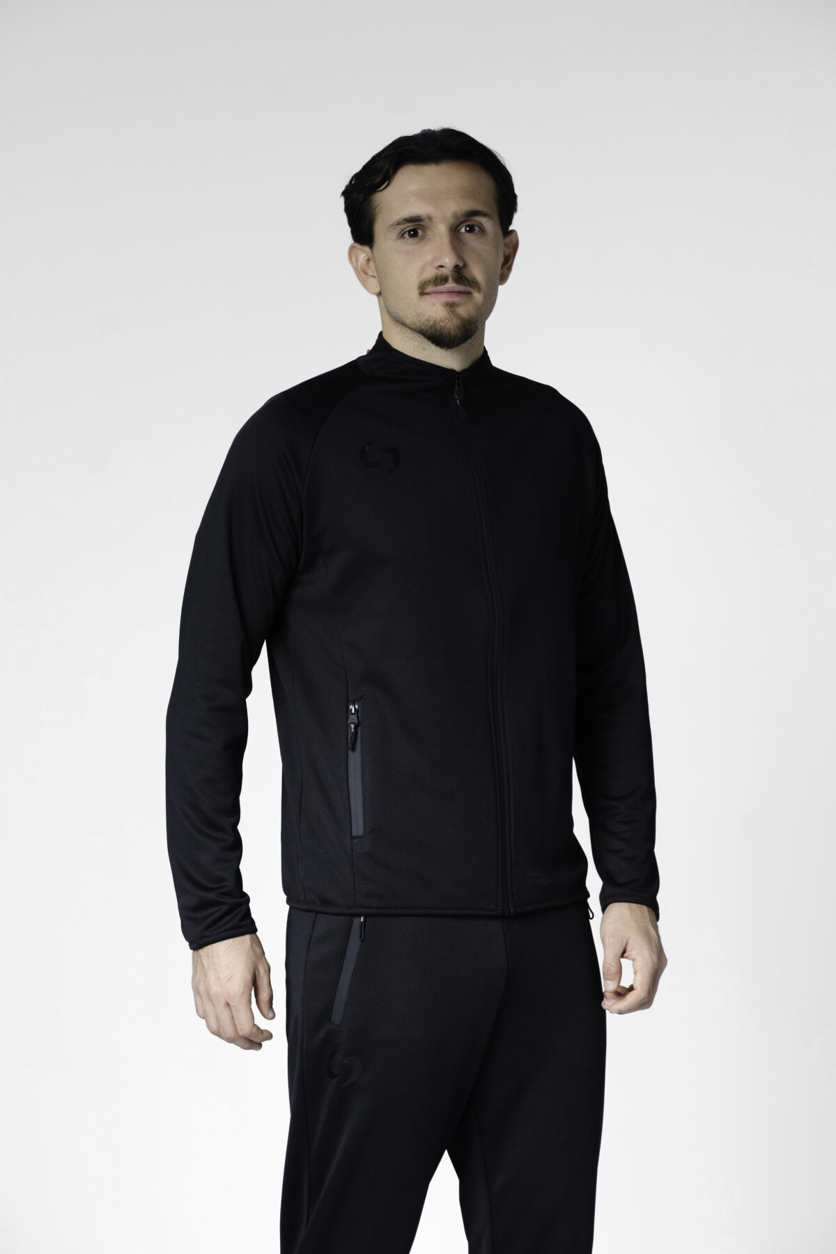 Official tracksuit top (black/black)